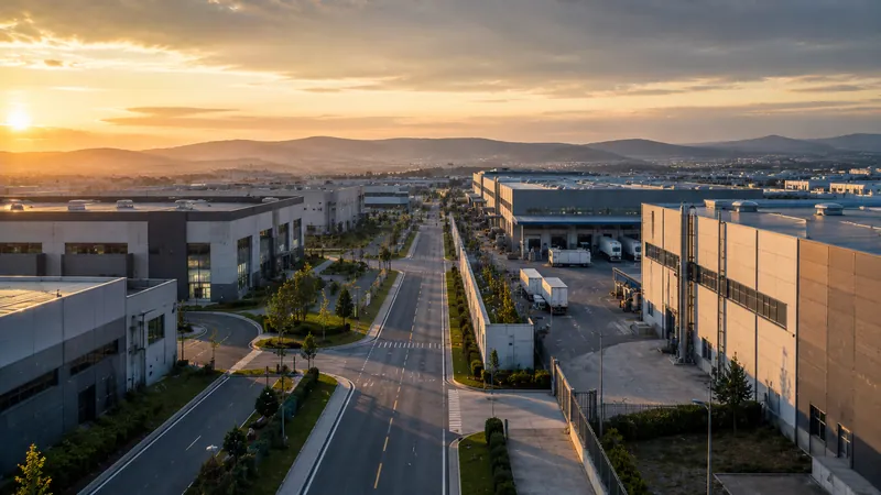 Kocaeli fabrika — bölgesel atmosfer; insansız, sade, klişe-turistik değil